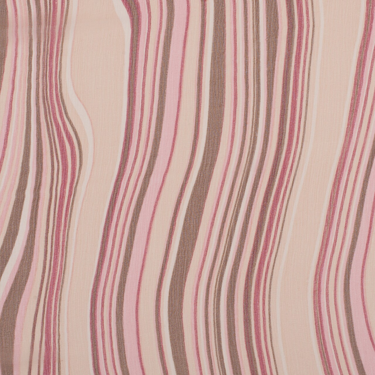 1 Yard Pink Multicolor Striped Crinkled Silk Chiffon Draping, Perfect for Evening Gowns , 57 Inches Wide